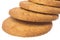 Oatmeal Biscuits Macro Isolated