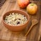 Oatmeal Cereal with Almonds and Dried Fruits