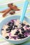 Oatmeal porridge with blueberry