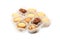 Oatmeal sugar cookies delicious white background