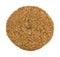 Oatmeal sugar free cookie isolated on a white background