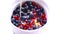 Oatmeal on the water with fresh berries and honey. Gluten - free and milk - free food