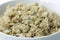 Oatmeal in a White Bowl Closeup