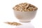 Oats in Bowl Isolated