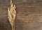 Oats on wooden surface
