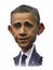 Obama Caricature portrait
