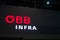 OBB Infra logo on their office in Vienna Main Station. Called OBB Infrstruktur, it`s the Austrian Railway Infrastructure Manager