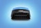 OBD2 wireless car scanner isolated on blue gradient background 3d illustration