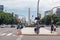 Obelisk and 9 de Julio Avenue in Buenos Aires