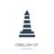 obelisk of buenos aires icon in trendy design style. obelisk of buenos aires icon isolated on white background. obelisk of buenos