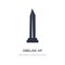 obelisk of buenos aires icon on white background. Simple element illustration from Monuments concept