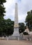 Obelisk in Denis Gardens commemorating victory over Napoleon, Brno, Czechia