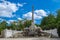 Obelisk Fountain, known as the Sybill Grottoin, from the park of Schonbrunn Palace in Vienna, Austria