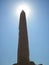 An Obelisk at Karnak Temple in Egypt