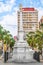 Obelisk of La Candelaria on the Plaza de la Candelaria in Santa Cruz de Tenerife