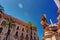 The obelisk-like Colonna dell Immacolata in the square San Domenico in Palermo, Sicily, Italy.