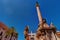 The obelisk-like Colonna dell Immacolata in the square San Domenico in Palermo, Sicily, Italy.