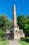 Obelisk of Lions in Copou Park in Iasi, Romania