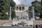 Obelisk in Piazza del Popolo, . Egyptian obelisk stands in the centre of the Piazza. Three sides of obelisk were carved during rei