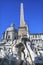 Obelisk Saint Agnese In Agone Church Piazza Navona Rome Italy