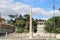 Obelisk statues at piazza del popolo rome city center a famous tourist destination