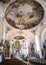 OBERAMMERGAU, GERMANY - MAY 05, 2016: Interior architecture and decorations of Saint Peter and Paul Catholic Parish