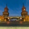 Oberbaum bridge, Berlin, Germany at night