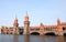 Oberbaum bridge historical architecture Berlin Germany