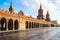 The Oberbaum Bridge landmark of Berlin city in Germany