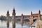 The Oberbaumbrucke bridge at Berlin, Germany