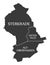 Oberhausen city map Germany DE labelled black illustration