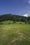 Obernberg am Brenner with austrian alps on background