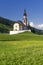 Obernberg am Brenner with austrian alps on background