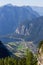 Obertraun, Lake Hallstatt - view from Dachstein Ice Cave entrance, Austria