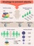 Obesity infographic design. Vector template