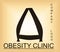 Obesity problem alphabetic logo for company providing solutions
