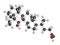 Obeticholic acid liver disease drug molecule. Agonist of farnesoid x receptor (FXR). Atoms are represented as spheres with