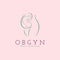 OBGYN obstetrics and gynecology clinic mom and baby pregnancy logo template design for brand or company and other