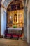 Obidos, Portugal. Saint Catherine Chapel with an altarpiece inside the medieval Santa Maria Church
