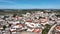 Obidos Town in Portugal. It is located on a hilltop, encircled by a fortified wall. Famous Place. 4k