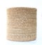 Object, beautiful empty nature straw basket on white background. Object idea for containe many things as laundry, trash, or pot of