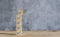 Object on the table of icon sign checklist on wooden block stacking same as step stair up on the blurred grey background, Business