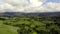 The object of the UNESCO world heritage rice terraces Jatiluwih. Tourist destination-Bali. Aerial view of the Jatiluwih rice