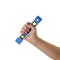 Objects tool hands action - Hand Spirit level worker. Isolated