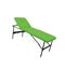 Objects on white: green massage table