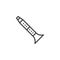 Oboe musical insrument line icon