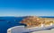 Observation deck above Santorini Caldera Cyclades Greece