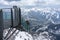 Observation Deck on Dachstein glacier in Spring on Dachstein glacier in Spring