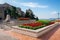 Observation deck on San Marino, Italy.Monument of Bartolomeo Borghesi