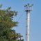 The Observation Floodlight Platform Is Installed On a Pole. A Ladder for Ascent and Descent, A Lightning Rod, As Well as A Power